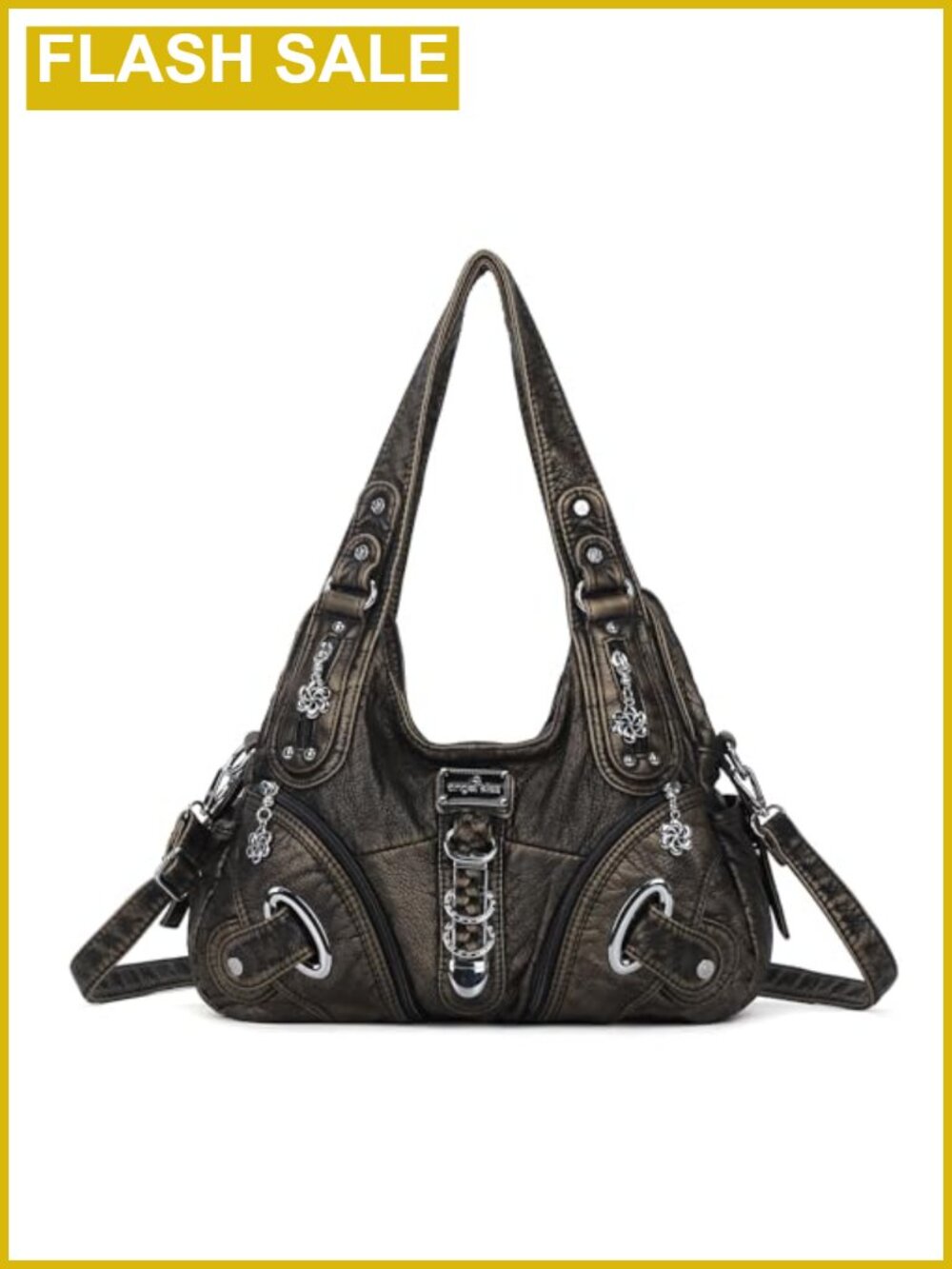 Vintage Hobo Bag Faux Leather Satchel Large Shoulder Purse